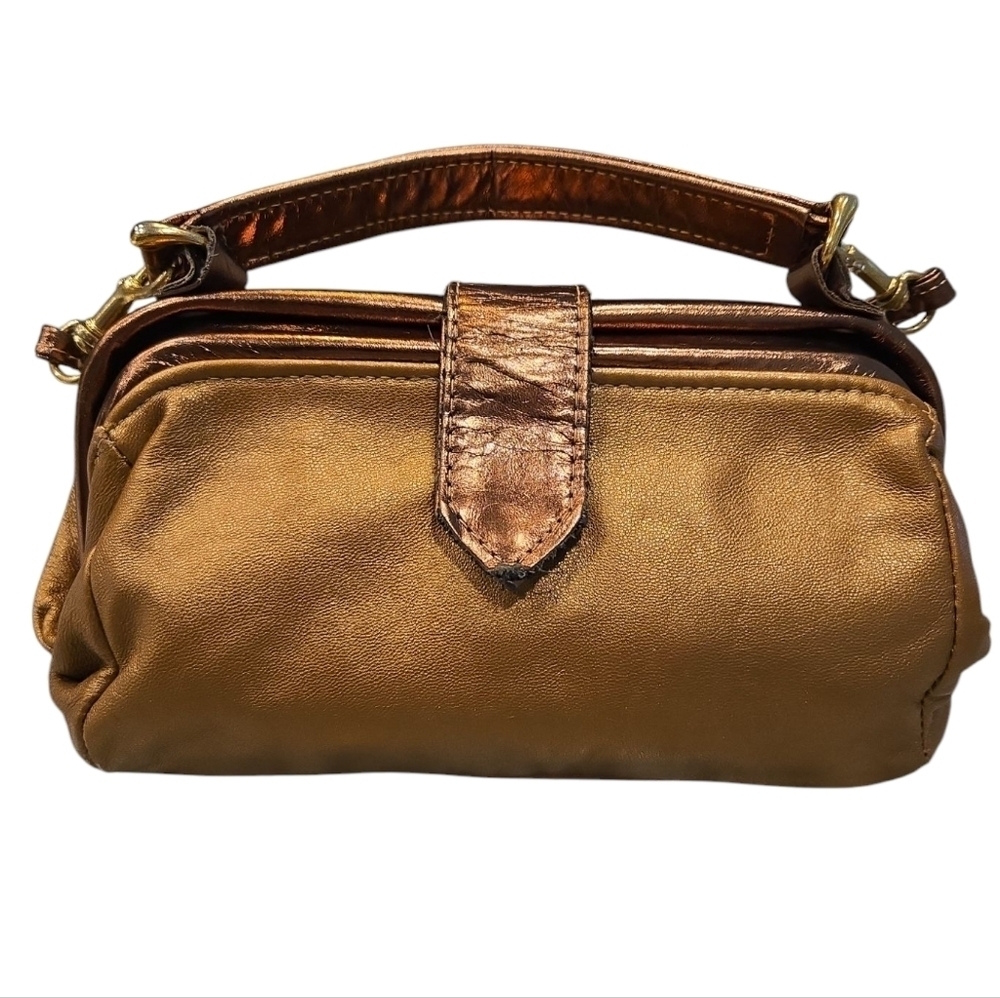 MARCO AVANE BRONZE SHOULDER/CROSSBODY BAG. BRONZE.